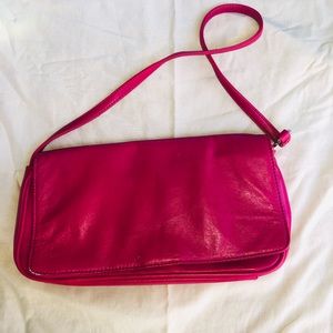 hot pink shoulder bag